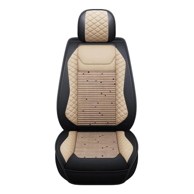 Vdifsvb Autositzbezüge Für Opel Für Corsa D Für Astra JHK Für Zafira B Für Insignia Für Vectra C Für Vivaro Für Grandland X Autositzbezug Auto Sitzbezüge(1Piece-Beige) von Vdifsvb