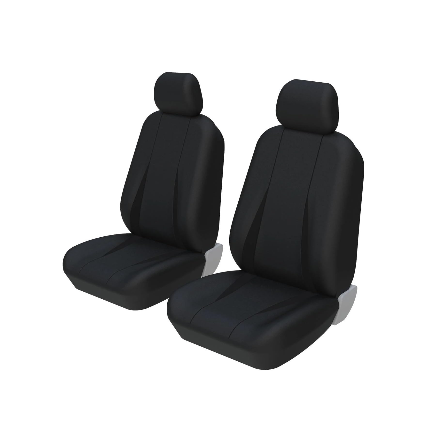 Vdifsvb Autositzbezüge Für Skoda Für Octavia Autositzbezüge Komplettset Universal Auto Sitzbezüge(Front Pair Black) von Vdifsvb