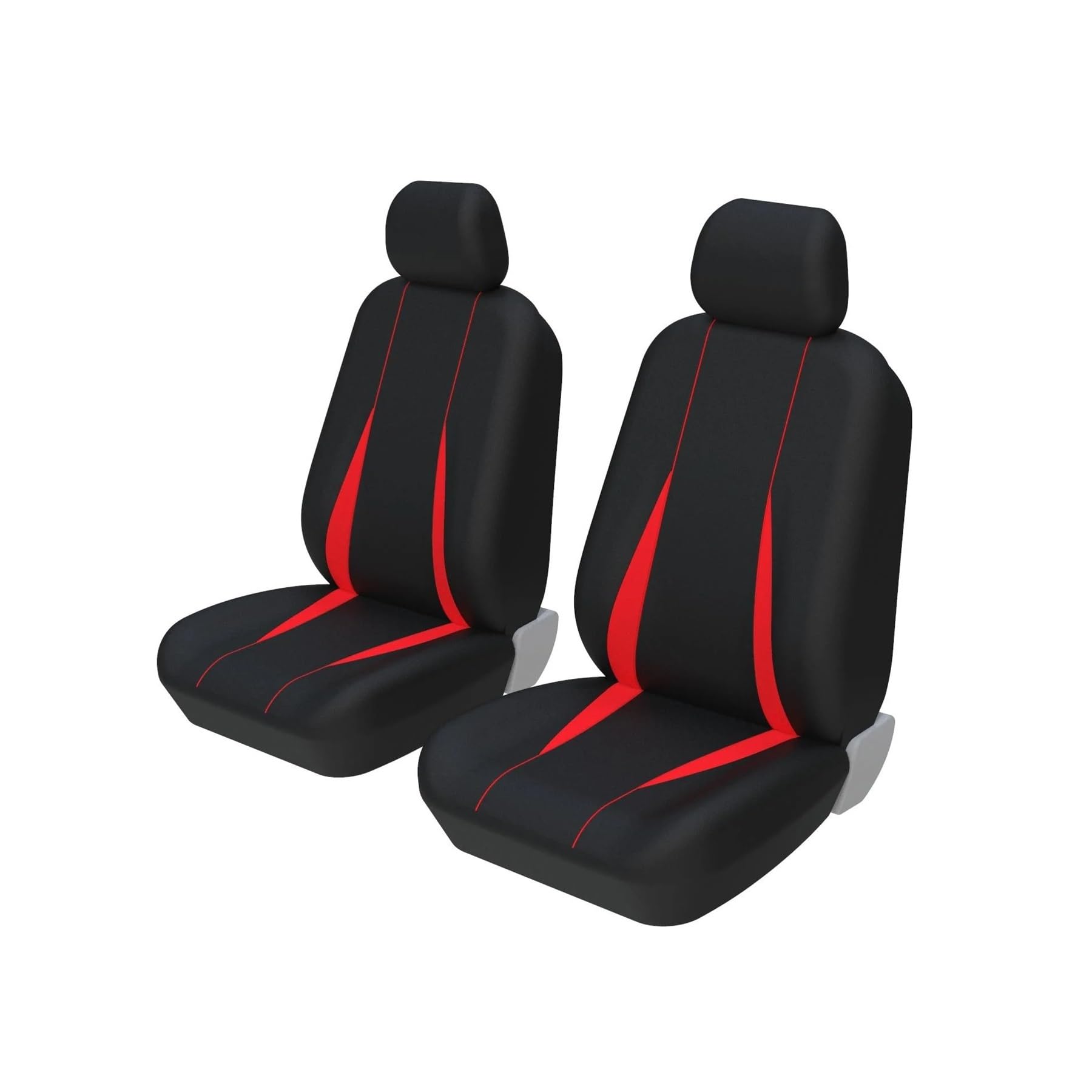 Vdifsvb Autositzbezüge Für Skoda Für Octavia Autositzbezüge Komplettset Universal Auto Sitzbezüge(Front Pair red) von Vdifsvb