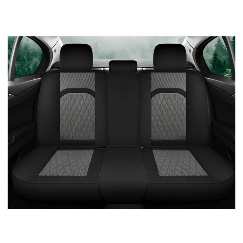 Vdifsvb Autositzbezüge Für Suzuki Für Swift Für Samurai Für Grand Für Alto SX4 Für Vitara Für Liana Universeller Kompletter Satz Autositzbezüge Auto Sitzbezüge(Black Grey Rear) von Vdifsvb