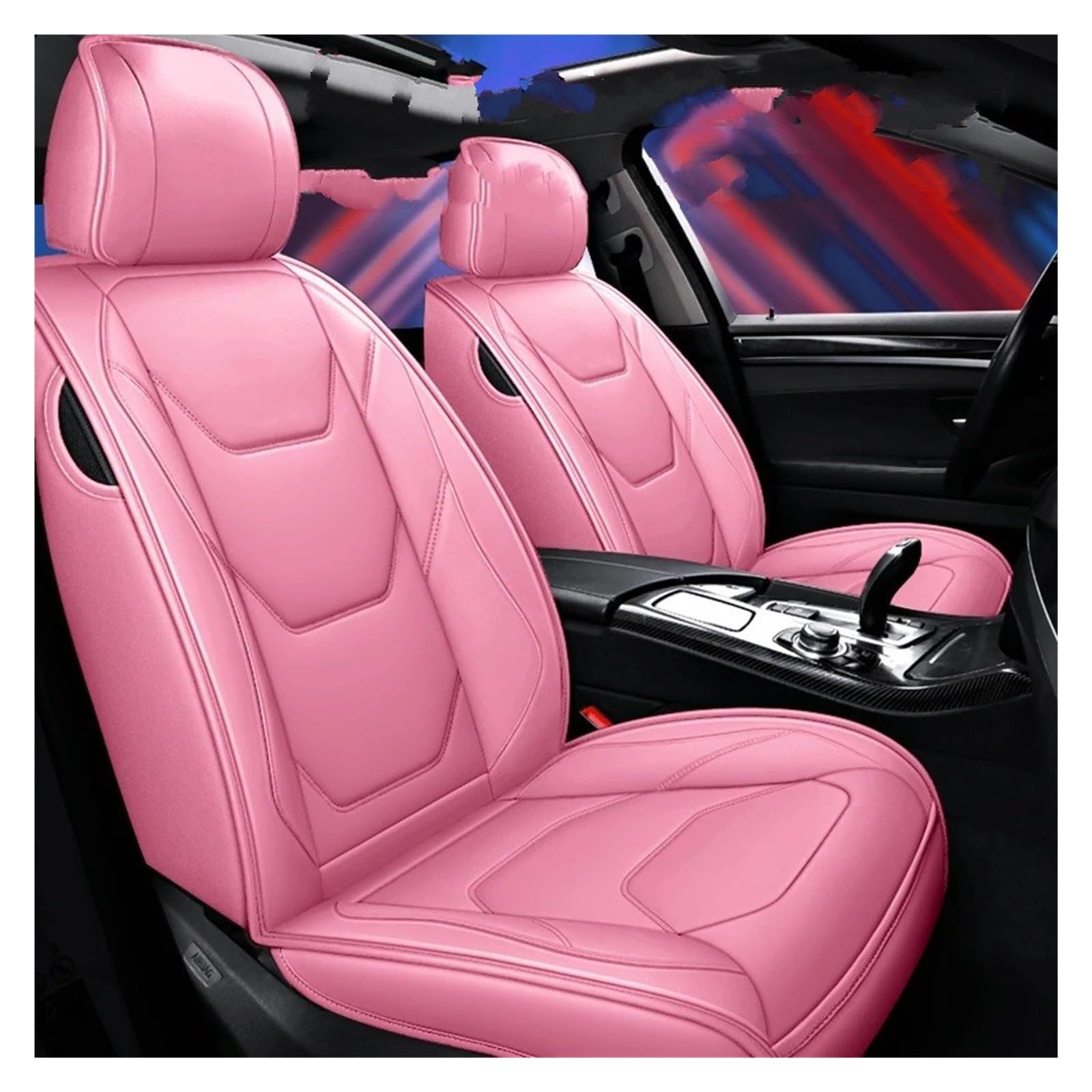 Vdifsvb Autositzbezüge Für X1 Für X6 Für X4 Für X3 Für X5 F10 F20 520 525 320 E36 E46 Universelle Autositzbezüge Auto Sitzbezüge(Pink Front) von Vdifsvb