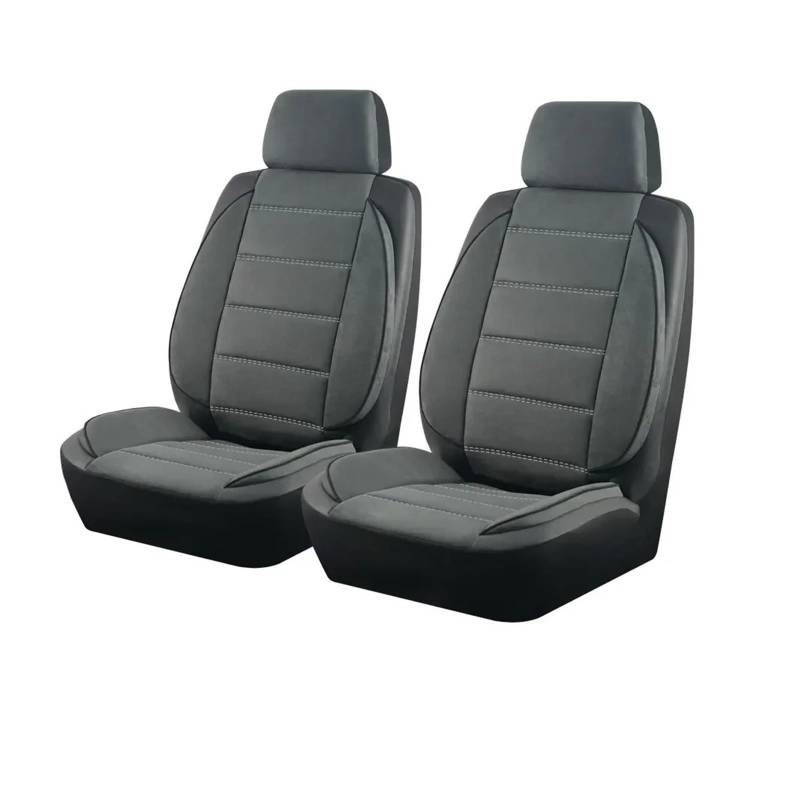 Vdifsvb Autositzbezüge Universal Autositzbezüge Seite Stereo Modellierung Leder Fluff Fit Für Die Meisten Auto Zubehör Innen Auto Sitzbezüge(Gray 2 Seat) von Vdifsvb