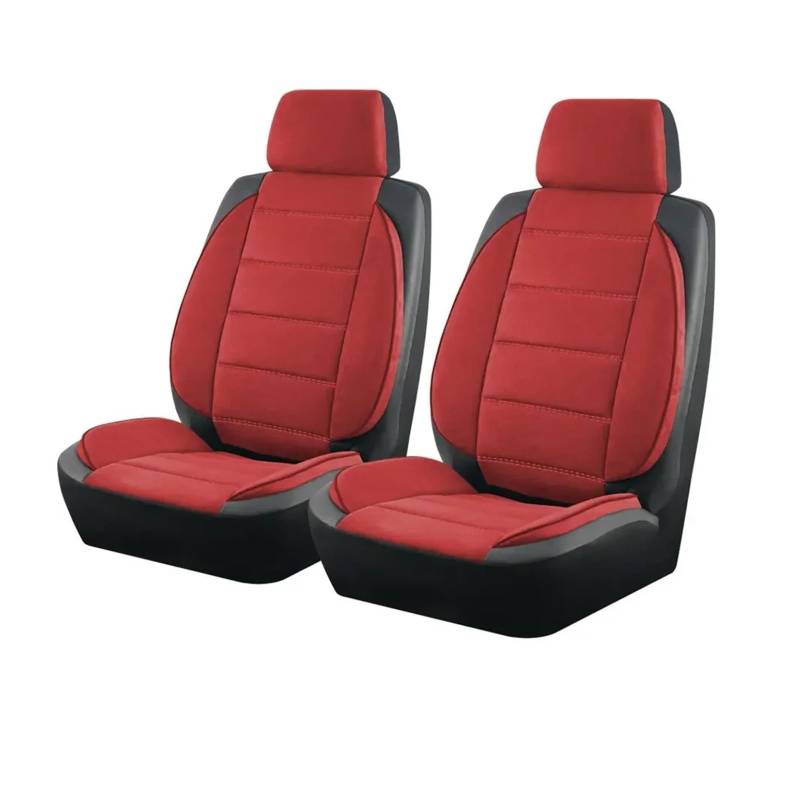 Vdifsvb Autositzbezüge Universal Autositzbezüge Seite Stereo Modellierung Leder Fluff Fit Für Die Meisten Auto Zubehör Innen Auto Sitzbezüge(Red 2 Seat) von Vdifsvb