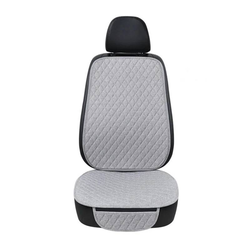 Vdifsvb Autositzbezüge Universal Autositzbezug Schutz Auto Vorne Hinten Rückenlehne Leinen Sitzkissen Pad Automotive Interior Truck SUV Van Auto Sitzbezüge(1 Front Gray) von Vdifsvb