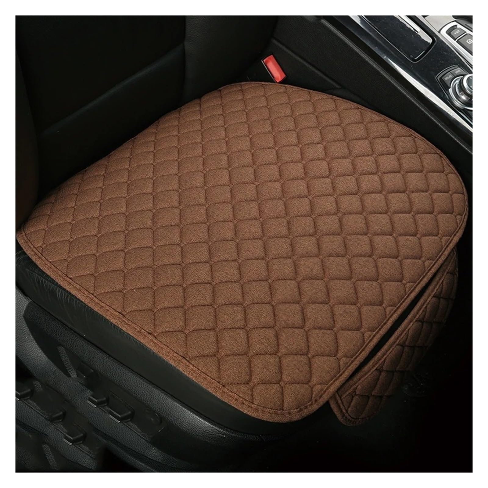 Vdifsvb Autositzbezüge Universal Flachs Auto Sitzkissen Autos Zubehör Auto Sitzbezüge(1Piece Coffee) von Vdifsvb