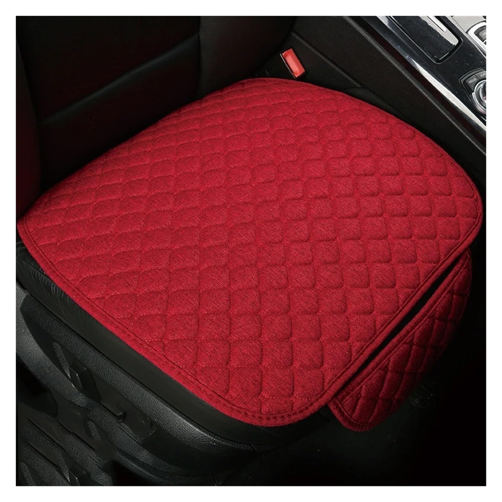 Vdifsvb Autositzbezüge Universal Flachs Auto Sitzkissen Autos Zubehör Auto Sitzbezüge(1Piece red) von Vdifsvb