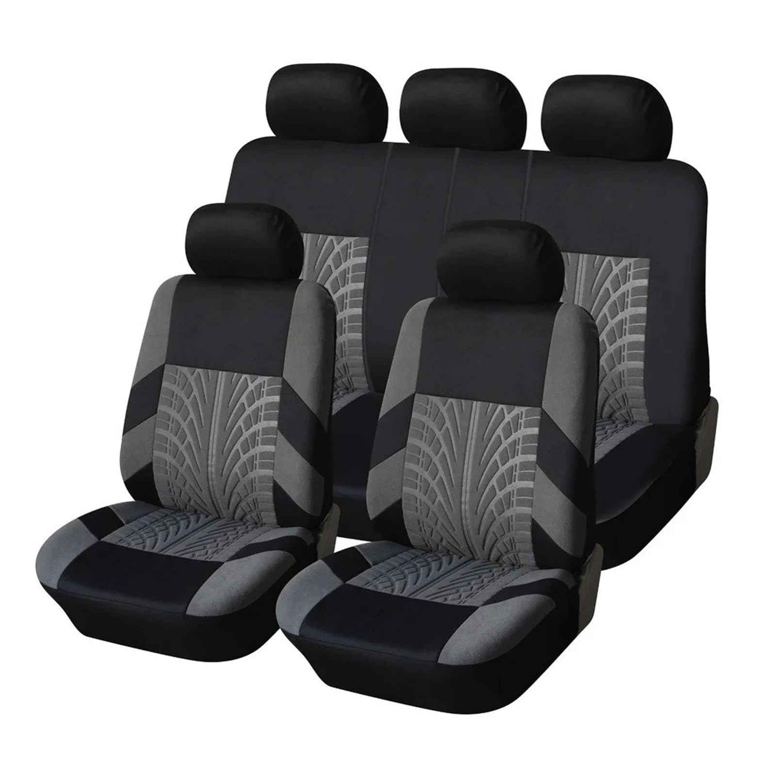 Vdifsvb Autositzbezüge Universeller Autositzbezug Passend Für Die Meisten Autos Mit Reifenspur-Detail Auto-Styling Autositzschutz Auto Sitzbezüge(Full Seat Covers Set) von Vdifsvb