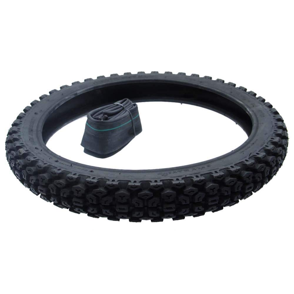 Vee Rubber Enduro Reifen/Schlauch Set VRM022 2.75-17 47R TT Zündapp Hai Simson S53 OR Hinterrad 2 3/4-17 von Vee Rubber