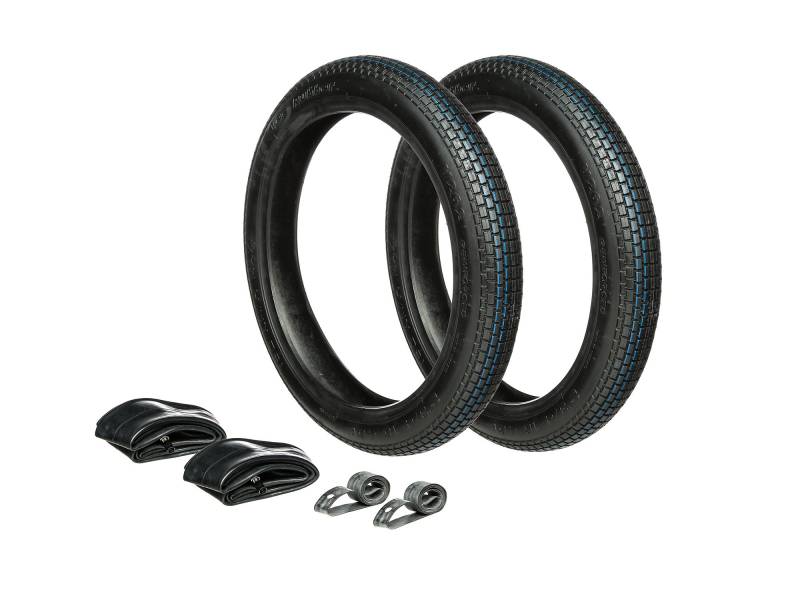 Set: 2x Reifen 2.75 x 16 Vee Rubber VRM262 + 2x Schläuche + 2x Felgenband von Vee Rubber