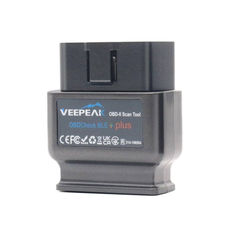 Veepeak OBDCheck BLE+ Bluetooth OBD II EOBD Diagnosegerät Adapter Stecker Auto Diagnose Scanner für iOS und Android von Veepeak