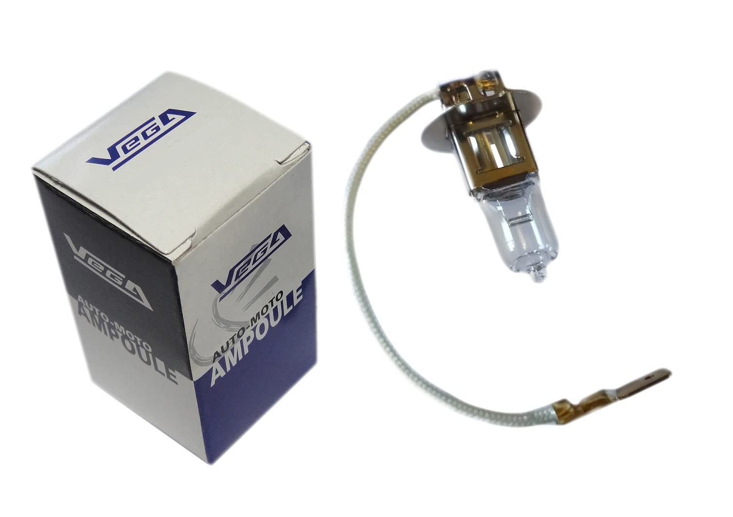 1 x Vega® Halogenlampe "Maxi" H3, 100 W, PK22s, französische Marke, 12 V von Vega