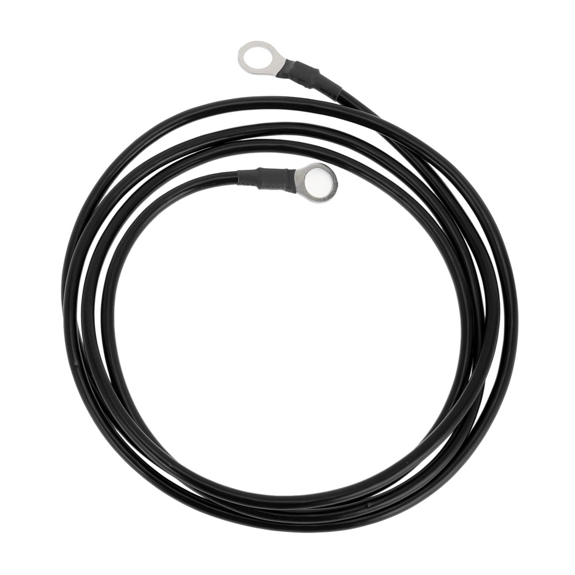 VekAuto 1 Stück Batterie-Wechselrichterkabel 10 AWG Gauge 6,5FT 3/8" Lug Batteriekabel Universal für Auto Fahrzeug Boot Wohnmobil Solar verzinntes Kupfer Schwarz von VekAuto