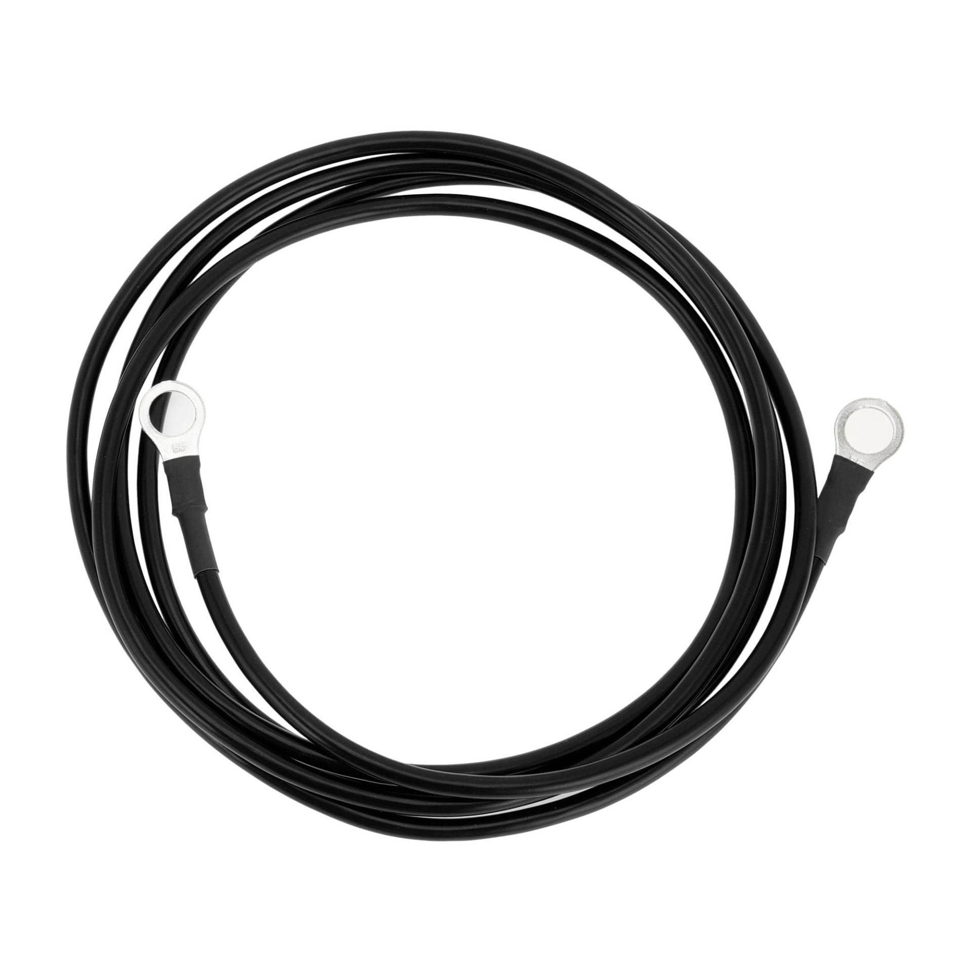 VekAuto 1 Stück Batterie-Wechselrichterkabel 10 AWG Gauge 7FT 3/8" Lug Batteriekabel Universal für Auto Fahrzeug Boot Wohnmobil Solar verzinntes Kupfer Schwarz von VekAuto