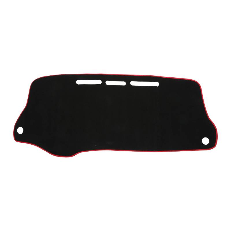 VekAuto Armaturenbrett-Abdeckung kompatibel für Toyota Yaris 2007-2012, rutschfeste Polyester Schwarz Rot Center-Konsole Armaturenbrett-Abdeckung Pad Teppich von VekAuto