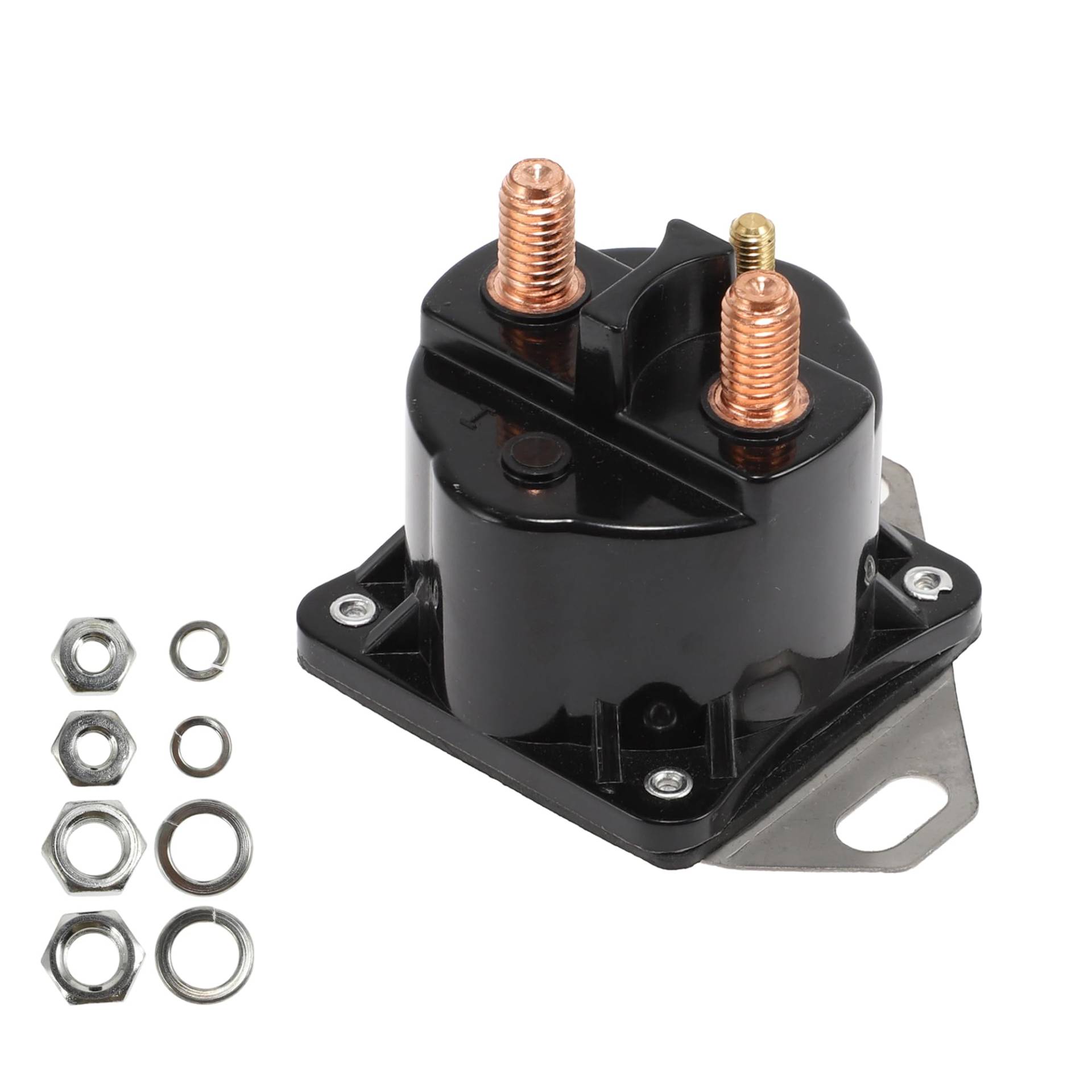 VekAuto Auto Boot Marine Starter Solenoid Relais Kit 12V 3 Terminal Relais für Ford für Mustang Super Duty, strapazierfähiges Kunststoff-Metall Schwarz von VekAuto