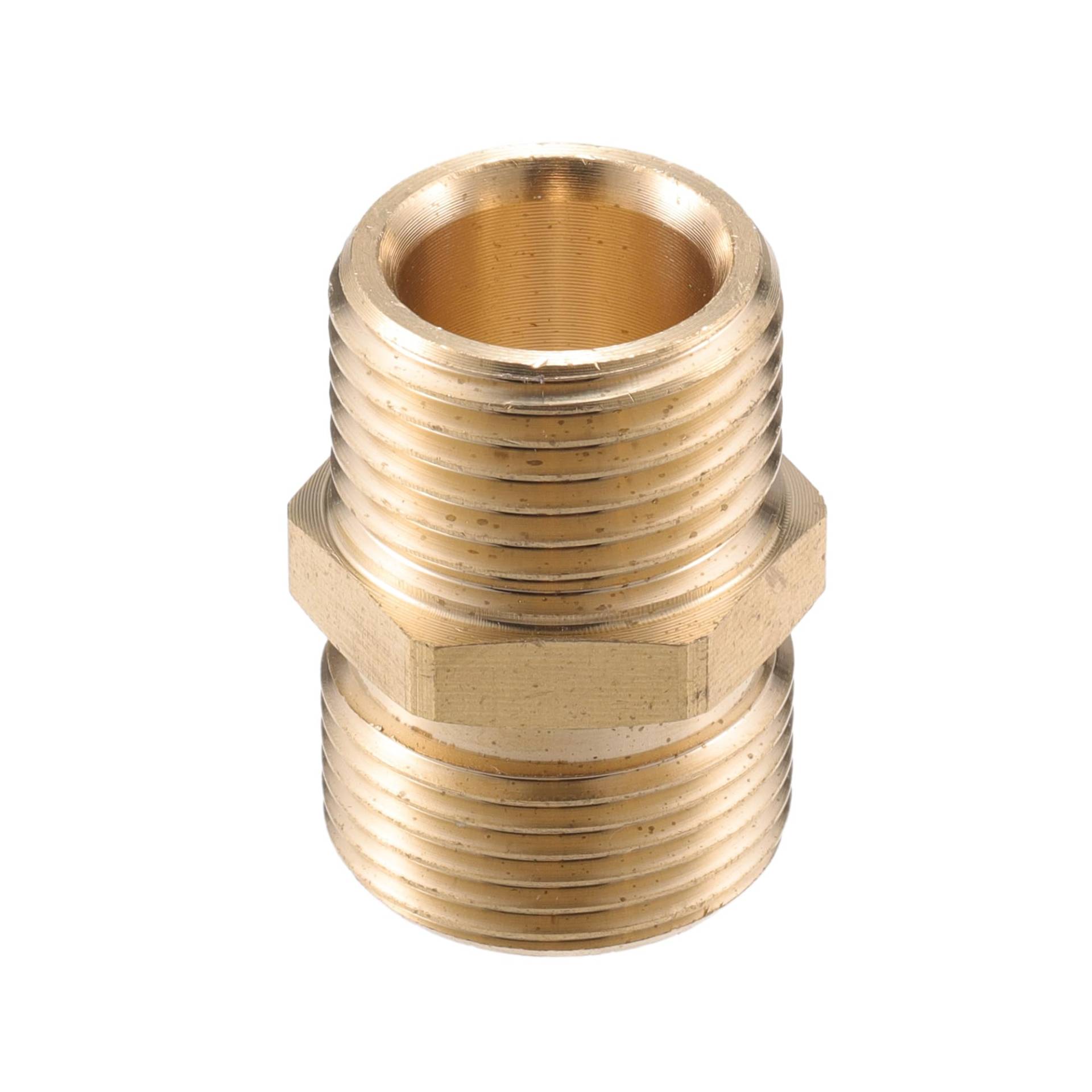 VekAuto Hochdruckreiniger-Anschluss, G1/2" auf 14mm M22x1.5 männlicher und weiblicher Adapter aus Messing Schraubenschlauchanschluss Universal für Hochdruckreiniger Messing Kupferton von VekAuto