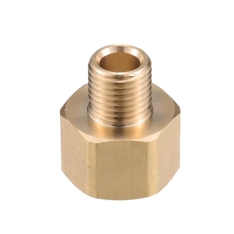 VekAuto Hochdruckreiniger-Anschluss, M14x1.5 auf 13mm G1/4" männlicher und weiblicher Adapter aus Messing Schraubenschlauchanschluss Universal für Hochdruckreiniger Messing Kupferton von VekAuto