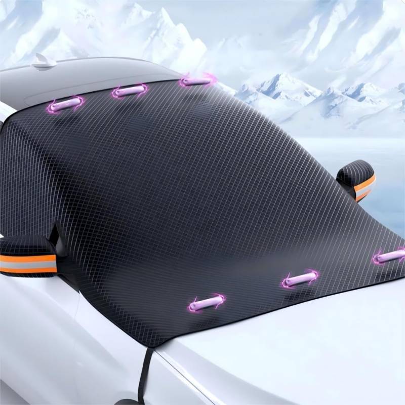 Frontscheibenabdeckung Auto für Renault Arkana (Bj. AB 2020), Scheibenabdeckung Auto Winter Windschutzscheibenabdeckung Frontscheibenabdeckung Winter(Orange) von Velquioxyn