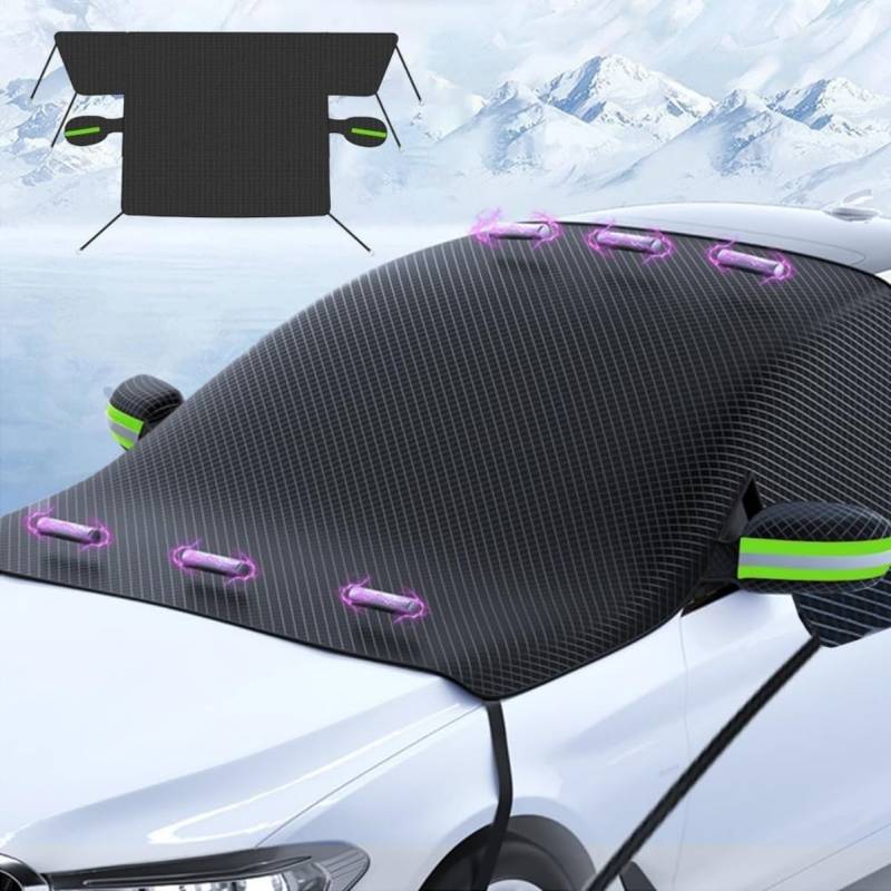 Frontscheibenabdeckung Auto für Renault Megane IV / 4 (AB Bj. 02/2016), Scheibenabdeckung Auto Winter Windschutzscheibenabdeckung Frontscheibenabdeckung Winter(Green) von Velquioxyn