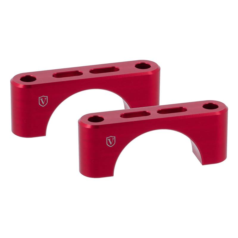 Venandi Motors Set Klemmbrücke für Kotflügel innen CNC gefräßt Simson* S51, S50, SR50, S53 rot von Venandi