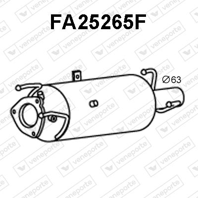 Ruß-/Partikelfilter, Abgasanlage Veneporte FA25265F von Veneporte