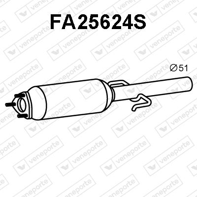 Ruß-/Partikelfilter, Abgasanlage Veneporte FA25624S von Veneporte