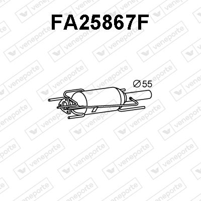 Ruß-/Partikelfilter, Abgasanlage Veneporte FA25867F von Veneporte