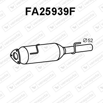 Ruß-/Partikelfilter, Abgasanlage Veneporte FA25939F von Veneporte