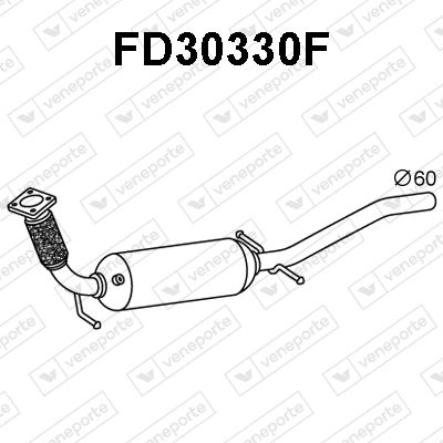 Ruß-/Partikelfilter, Abgasanlage Veneporte FD30330F von Veneporte