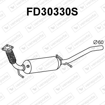 Ruß-/Partikelfilter, Abgasanlage Veneporte FD30330S von Veneporte