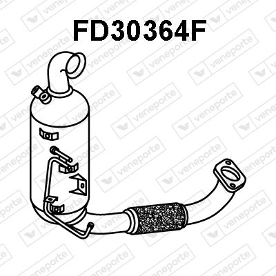 Ruß-/Partikelfilter, Abgasanlage Veneporte FD30364F von Veneporte