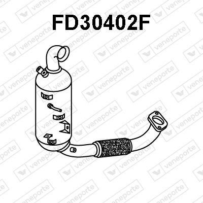 Ruß-/Partikelfilter, Abgasanlage Veneporte FD30402F von Veneporte