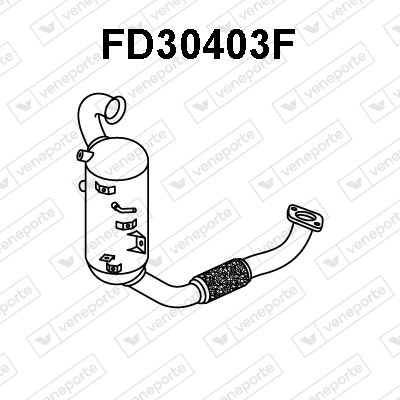 Ruß-/Partikelfilter, Abgasanlage Veneporte FD30403F von Veneporte