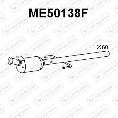 Ruß-/Partikelfilter, Abgasanlage Veneporte ME50138F von Veneporte