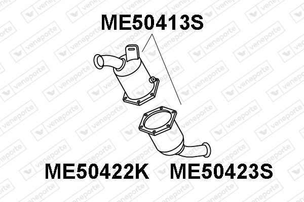 Ruß-/Partikelfilter, Abgasanlage Veneporte ME50413S von Veneporte