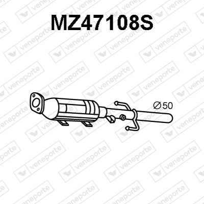 Ruß-/Partikelfilter, Abgasanlage Veneporte MZ47108S von Veneporte