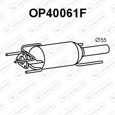 Ruß-/Partikelfilter, Abgasanlage Veneporte OP40061F von Veneporte