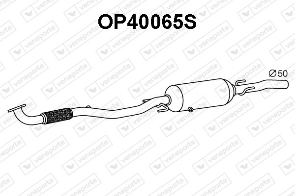 Ruß-/Partikelfilter, Abgasanlage Veneporte OP40065S von Veneporte