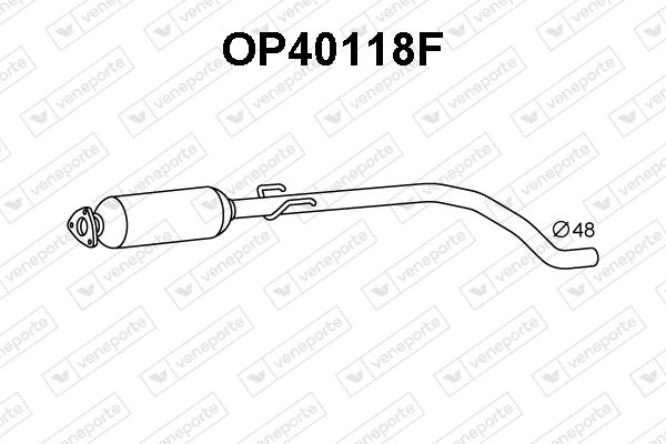 Ruß-/Partikelfilter, Abgasanlage Veneporte OP40118F von Veneporte