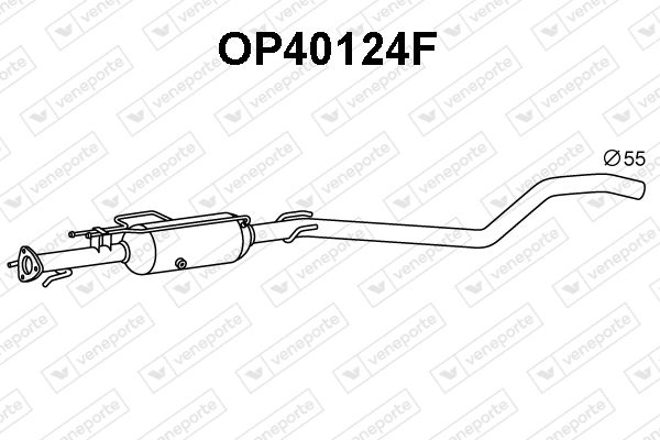 Ruß-/Partikelfilter, Abgasanlage Veneporte OP40124F von Veneporte