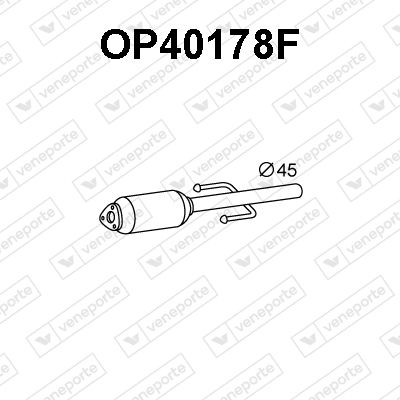 Ruß-/Partikelfilter, Abgasanlage Veneporte OP40178F von Veneporte