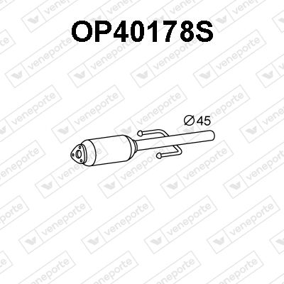 Ruß-/Partikelfilter, Abgasanlage Veneporte OP40178S von Veneporte