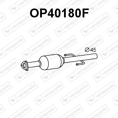 Ruß-/Partikelfilter, Abgasanlage Veneporte OP40180F von Veneporte