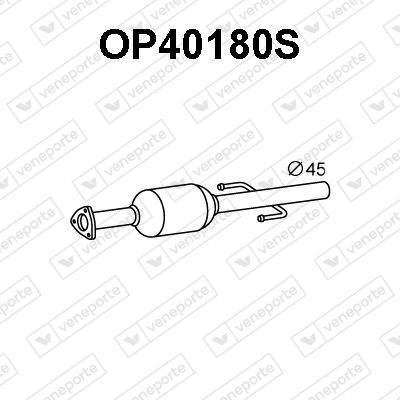 Ruß-/Partikelfilter, Abgasanlage Veneporte OP40180S von Veneporte