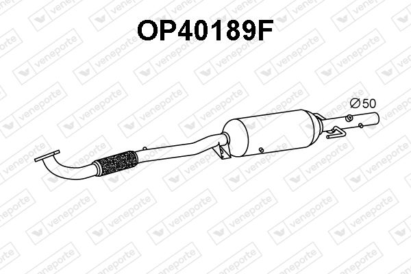 Ruß-/Partikelfilter, Abgasanlage Veneporte OP40189F von Veneporte