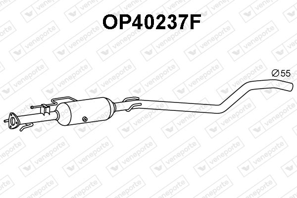 Ruß-/Partikelfilter, Abgasanlage Veneporte OP40237F von Veneporte
