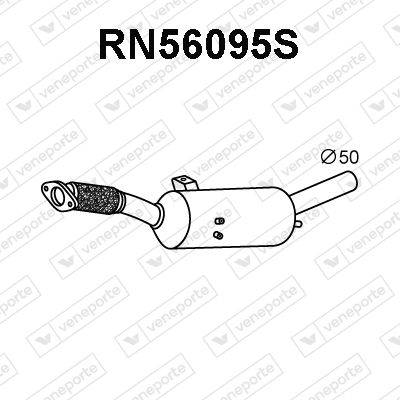 Ruß-/Partikelfilter, Abgasanlage Veneporte RN56095S von Veneporte