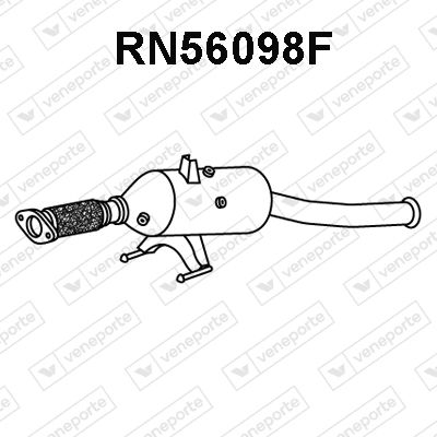 Ruß-/Partikelfilter, Abgasanlage Veneporte RN56098F von Veneporte