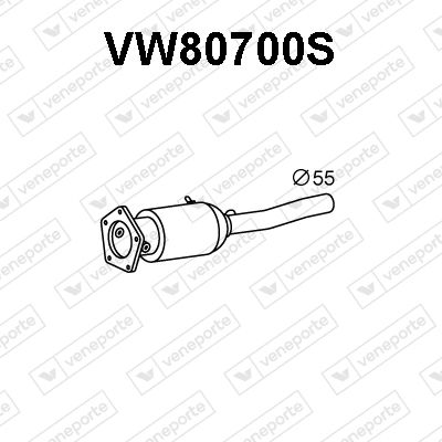 Ruß-/Partikelfilter, Abgasanlage Veneporte VW80700S von Veneporte