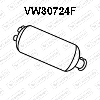 Ruß-/Partikelfilter, Abgasanlage Veneporte VW80724F von Veneporte